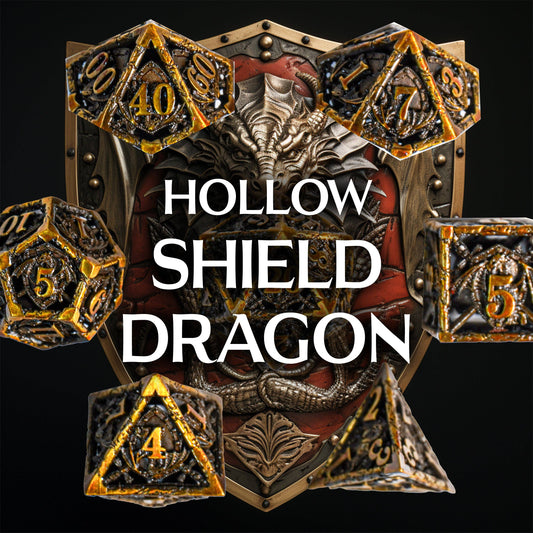 Mimic Dice: Shield Dragon - 7-Piece RPG Dice Set