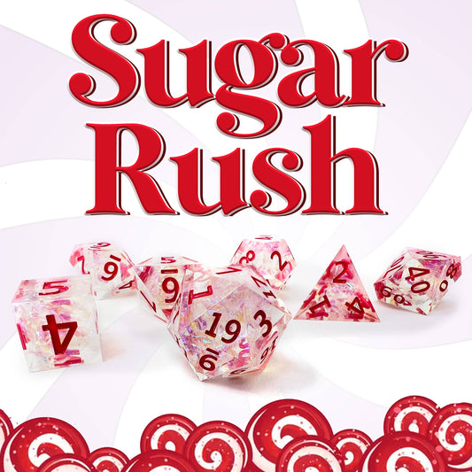Mimic Dice: Sugar Rush - 7-Piece RPG Dice Set
