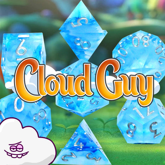 Mimic Dice: Cloud Guy - 7-Piece RPG Dice Set