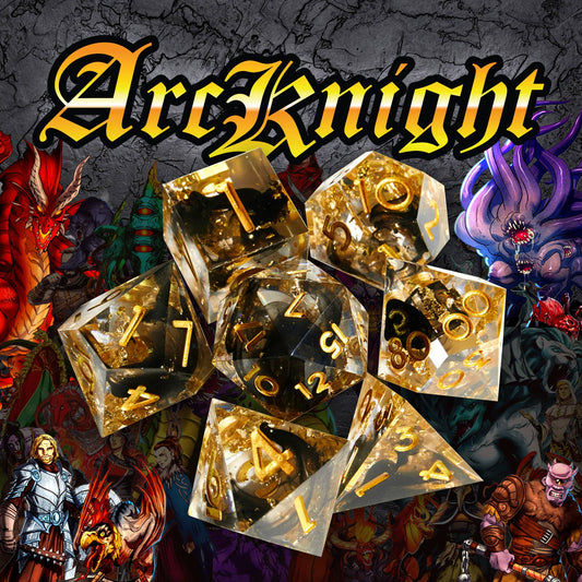 Mimic Dice: Arcknight - 7-Piece RPG Dice Set