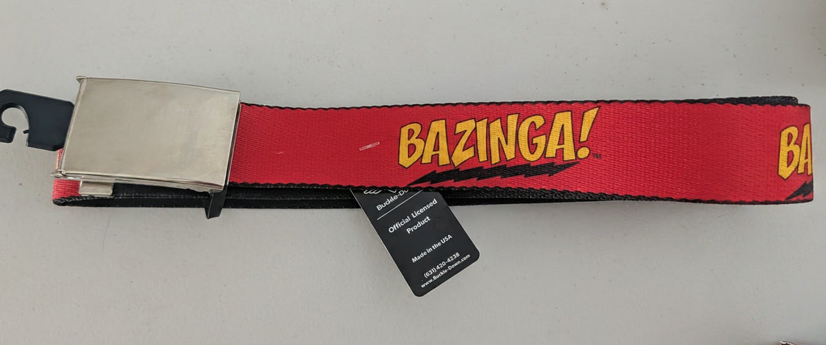 Buckle Down Web Belt Big Bang Theory