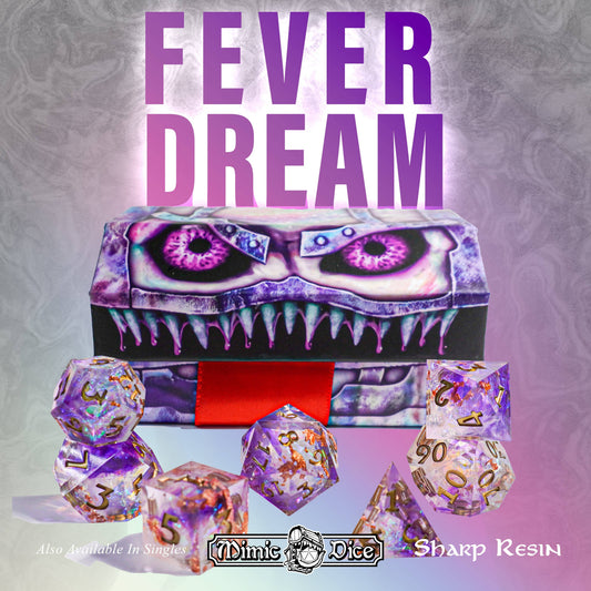 Mimic Dice: Fever Dream - 7-Piece RPG Dice Set