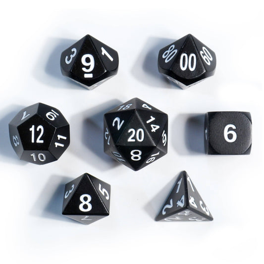 Mimic Dice: Matte Black - 7-Piece RPG Dice Set