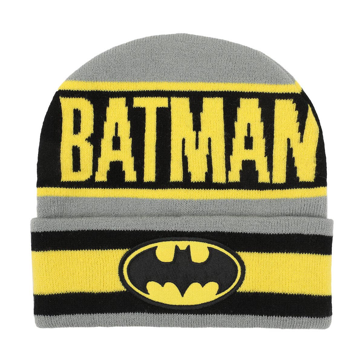 Batman Logo Gray Cuff Beanie