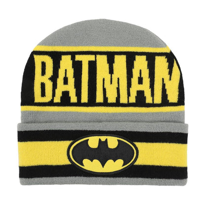 Batman Logo Gray Cuff Beanie