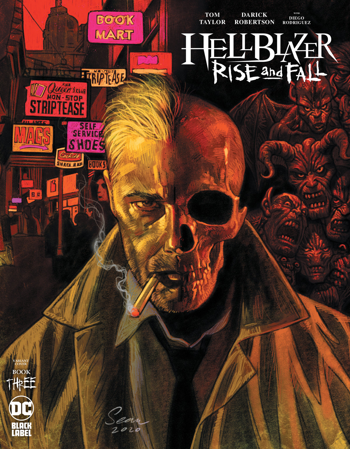 DC Hell Blazer Rise and Fall Book Three Variant Cover